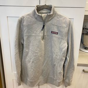 Vineyard Vines Quarterzip in Soft Grey size Small